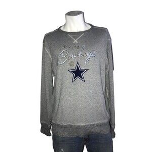 Tommy Bahama Mens Dallas Cowboys Football Sweater Sweatshirt Pullover Gray Large